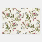 Roze Vintage Rozen  Inpakpapier Vel (Voorkant 2)