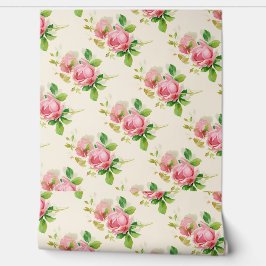 Roze vintage rozen nr2 behang