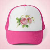 Roze vintage rozen trucker pet