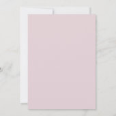 Roze Vintage Strik Babyshow Uitnodiging (Achterkant)
