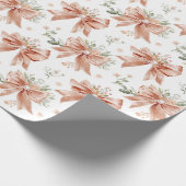Roze Vintage Strik Papier | Cadeaupapier (Hoek)
