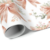 Roze Vintage Strik Papier | Cadeaupapier (Rol Hoek)