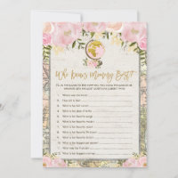 Roze Vintage Travel die de beste gamekaart van mam