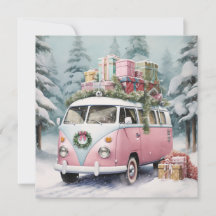 Roze Vintage Vanagon Ornament