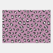 Roze, Violet, Blauw Chique Luipaard Print Inpakpapier Vel (Voorkant 3)