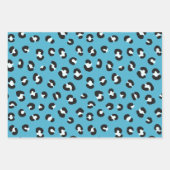 Roze, Violet, Blauw Chique Luipaard Print Inpakpapier Vel (Voorkant)