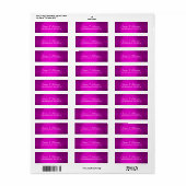 Roze Violet Creative Handwrite Script Feminine Etiket (Full Sheet)