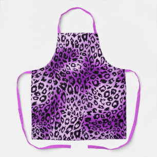 Roze Violet Luipaard Dierenprint Keukenschort Schort