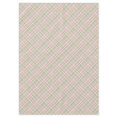 Roze Violet Paarse lime groen geruite patroon Tafelkleed (Voorkant)