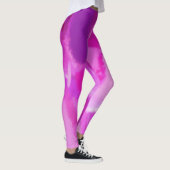Roze Violet Paint Splatter Leggings (Rechts)
