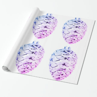 Roze Violet Pinecones Inpakpapier