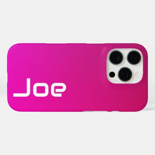 Roze-violette gradiënt – gepersonaliseerd met Jouw Case-Mate iPhone Case (Achterkant (horizontaal))