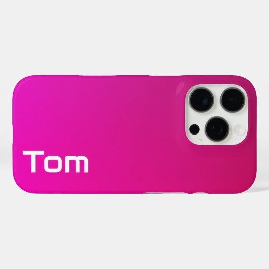 Roze-violette gradiënt – gepersonaliseerd met Jouw Case-Mate iPhone Case (Achterkant (horizontaal))