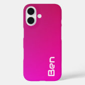 Roze-violette gradiënt – gepersonaliseerd met Jouw Case-Mate iPhone Case (Achterkant)