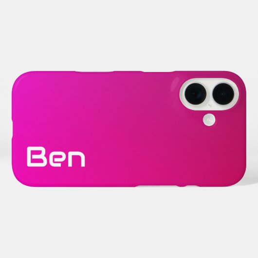 Roze-violette gradiënt – gepersonaliseerd met Jouw Case-Mate iPhone Case (Achterkant (horizontaal))