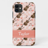 Roze Violin Case-Mate iPhone Case (Achterkant)