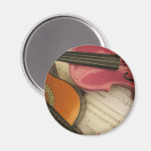 Roze Violin en gitaar Magneet (Voorkant / Achterkant)
