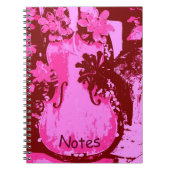 Roze Violin notebook Notitieboek (Voorkant)