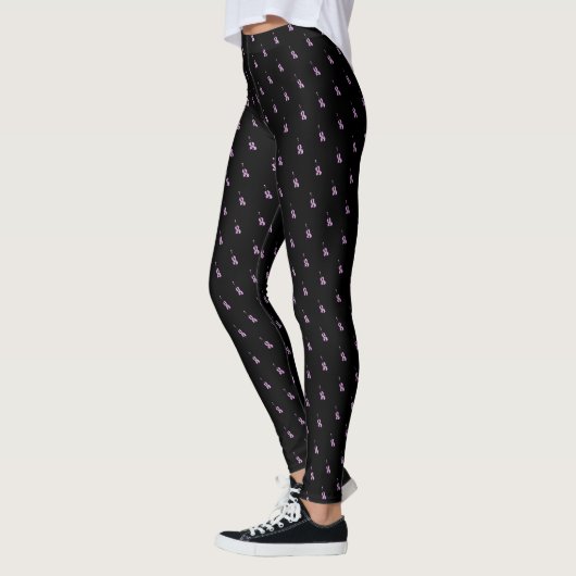 Roze Violin Pattern Leggings (Links)