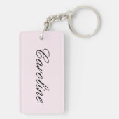 Roze viool sleutelhanger voor violist of musicus (achterkant)