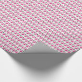 Roze viooltjes - retro behangpatroon cadeaupapier (Hoek)