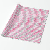 Roze viooltjes - retro behangpatroon cadeaupapier (Uitgerold)