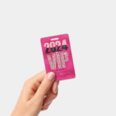 Roze VIP All Access Pas Glamoureuze Glitters Badge (Handheld)