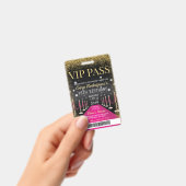 Roze VIP Pass Hollywood Red Carpet Birthday Badge (Handheld)