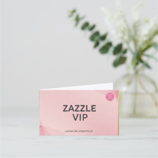Roze VIP-Visitekaartje Klantenkaartje