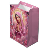 Roze VIrgin Mary Gift Bags Medium Cadeauzakje (Achterkant Gekanteld)