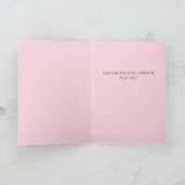 Roze VIrgin Mary Sympathy Gevouwen Wenskaart Kaart (Binnen)