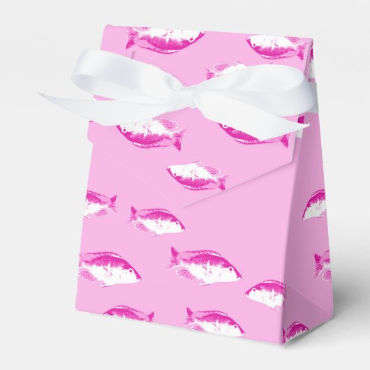 Roze vis bedankdoosjes (Voorkant Zijde)