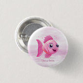 Roze Vis Button (Voorkant /achterkant)