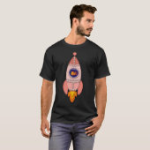 Roze Vis de Raket T-shirt (Voorkant volledig)