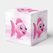 Roze Vis Favor Box Bedankdoosjes (Achterkant)