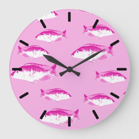 Roze vis grote klok (Voorkant)