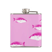 Roze vis heupfles (Achterkant)