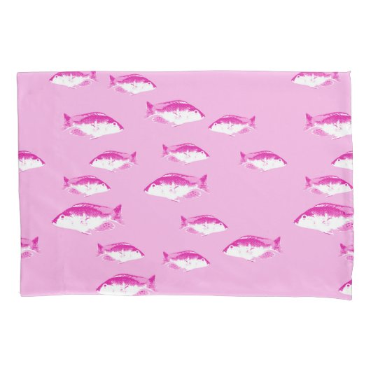 Roze vis kussensloop (Voorkant)