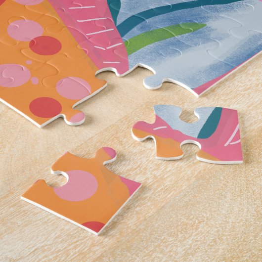 Roze vis legpuzzel (Zijkant)