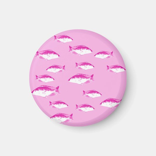 Roze vis magneet (Voorkant)