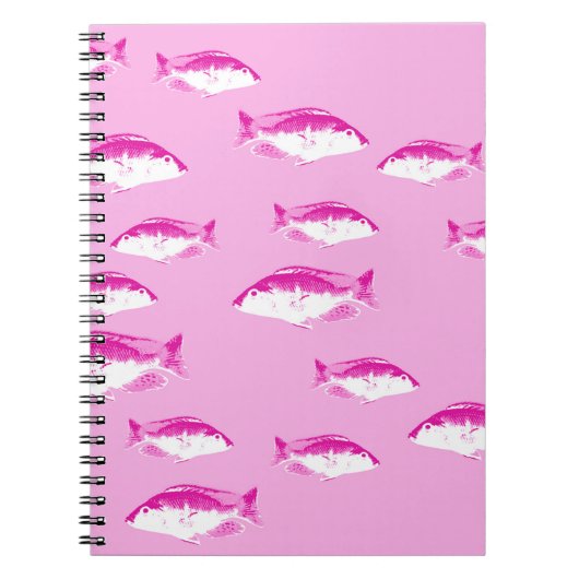 Roze vis notitieboek (Voorkant)