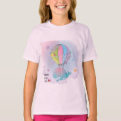 Roze vis ontwerp t-shirt (Voorkant)