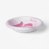 Roze vis papieren kom (Gebogen)