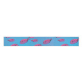 Roze vis Ribbon, tropische vis Grosgrain Lint (Voorkant)