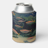 Roze vis Shoal Onderwater foto gepersonaliseerd Blikjeskoeler (Blikje Achterkant)