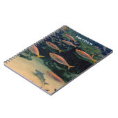 Roze vis Shoal Onderwater foto gepersonaliseerd Notitieboek (Linkerzijde)