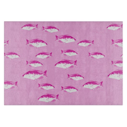 Roze vis snijplank (Voorkant)