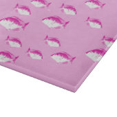 Roze vis snijplank (Hoek)