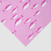 Roze vis tissuepapier (Detail)