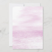 Roze vis verjaardagsuitnodiging kaart (Achterkant)